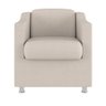 Kit 2 Poltronas Decorativas Tilla + Namoradeira Sala De Estar Cor:Bege - 4
