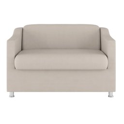 Kit 2 Poltronas Decorativas Tilla + Namoradeira Sala De Estar Cor:Bege - 8