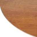 Ver imagem 2 de Mesa Saarinen Oval Centro Imbuia 120x80cm - Base Branca mgsaarinen