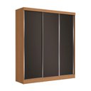 Ver imagem 1 de Guarda Roupas Casal 3 Portas de Correr 4 Gavetas Kappesberg Tapajós/preto 180cm