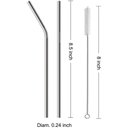 Ver imagem 3 de Copo Térmico Ms-703 1200ml Dupla Camada Aço Inox Grande com Canudo e Tampa + Canudos de Aço Inox com