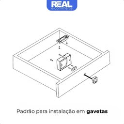 Fechadura Digital para Móveis com Biometria Digital Papaiz - 5