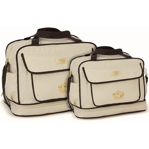 Kit Bolsas Maternidade Mave Baby Coroa Bege