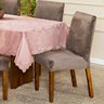 Capa de Cadeira Jantar Avulsa Lisa Splendore Ajustável com Elástico - Tecido Veludo Suede Decoração  - 1