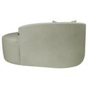 Ver imagem 4 de Recamier Curvo Orgânico 150cm 2 Lugares Lado Direito para Sala de Estar Bouclé Londres Verde Oliva