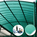 Ver imagem 5 de Kit Policarbonato Alveolar Verde 4mm - 2,00m X 6,00m - Perfis Naturais
