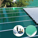 Ver imagem 4 de Kit Policarbonato Alveolar Verde 4mm - 2,00m X 6,00m - Perfis Naturais