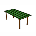 Ver imagem 1 de Kit Policarbonato Alveolar Verde 4mm - 2,00m X 6,00m - Perfis Naturais