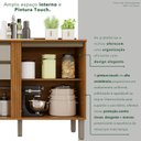 Ver mais imagens de Balcão para Cozinha 2 Portas 2 Gavetas Pérola Bege/Cinamomo/Off White