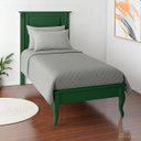Ver imagem 1 de Cama Solteiro Madeira Pés Luiz Xv 60836 Hannover Linz Móveis - Verde Musgo