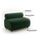 Ver imagem 5 de Sofá Namoradeira e KIT2 Poltronas Decorativa para Sala Nara Bouclê D03 - D'Rossi