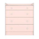 Ver imagem 3 de Conjunto Guarda Roupa e Cômoda Solar Nobre 2 Portas 3 Gavetas MDP Rosa Acetinado Qmovi
