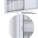 Ver imagem 6 de Janela Veneziana de Aluminio de Correr Lateral com Grade 100x150cm Lucasa Ideale