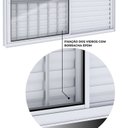 Ver imagem 4 de Janela Veneziana de Aluminio de Correr Lateral com Grade 100x150cm Lucasa Ideale