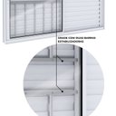 Ver imagem 3 de Janela Veneziana de Aluminio de Correr Lateral com Grade 100x150cm Lucasa Ideale