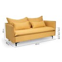 Ver imagem 4 de Sofá Modular 2 Lugares Pé Metal Sôma CabeCasa MadeiraOriginals Amarelo Mostarda