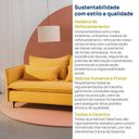 Ver mais imagens de Sofá Modular 2 Lugares Pé Metal Sôma CabeCasa MadeiraOriginals Amarelo Mostarda