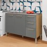 Balcão de Cozinha para Pia 120 Cm Mad Versalhes 3 Portas 2 Gavetas Freijó/gris - Kits Paraná - 2