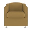 Ver imagem 4 de Kit 6 Cadeiras Poltronas Decorativas Espera Clinica Dentista Cor:capuccino