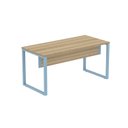 Ver imagem 3 de Escrivaninhas Mesa Escritório X 150cm Industrial Noce Naturalle e Azul Dali Marrom/Marromle