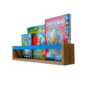 Ver imagem 1 de Nicho Organizador de Livros Brinquedos Quarto Infantil Prateleira Livreiro Mdf Madeira 55cm:azul