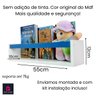 Nicho Organizador de Livros Brinquedos Quarto Infantil Prateleira Livreiro Mdf Madeira 55cm:azul - 4