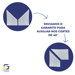 Moldura Guarnição Rodameio Eva Autocolante Lua 10cmx5mm 15 Metros - Branco - 4
