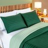 Cobre Leito 200 Fios Dupla Face Queen Colors 03 Peças - Esmeralda - Verde - 3