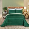Cobre Leito 200 Fios Dupla Face Queen Colors 03 Peças - Esmeralda - Verde - 1