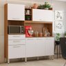 Armário de Cozinha 6 Portas 2 Gavetas Select Demobile Amêndoa/Branco - 1