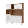 Armário de Cozinha 6 Portas 2 Gavetas Select Demobile Amêndoa/Branco - 2