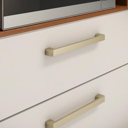Armário de Cozinha 6 Portas 2 Gavetas Select Demobile Amêndoa/Branco - 5