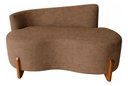 Ver imagem 3 de Namoradeira Lounge Decorativa 150cm Sala Linho:marrom/liso