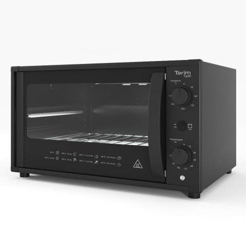 Forno Terim Elétrico Bancada Top 50 Black 50l