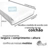 Capa Colchão Solteiro Impermeável Hospitalar com Zíper - Branca 88x188x18cm - 4