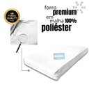 Ver imagem 2 de Capa Colchão Solteiro Impermeável Hospitalar com Zíper - Branca 88x188x18cm