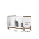Ver imagem 4 de Berço Americano Quarto Infantil Mini Cama 2 em 1 Happy Branco/Jequitibá H02 - D'Rossi