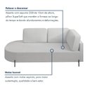 Ver imagem 7 de Sofá Living Orgânico 2 Lugares 165cm Base de Ferro Braço Direito Norten