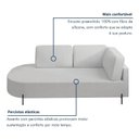 Ver imagem 5 de Sofá Living Orgânico 2 Lugares Bouclé Gelo Norten 165cm