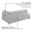 Ver imagem 6 de Sofá Living Orgânico 2 Lugares Bouclé Gelo Norten 175cm