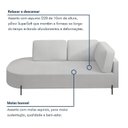 Ver imagem 7 de Sofá Living Orgânico 2 Lugares Bouclé Gelo Norten 175cm
