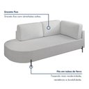 Ver mais imagens de Sofá Living Orgânico 2 Lugares 165cm Base de Ferro Braço Direito Norten