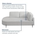 Ver imagem 7 de Sofá Living Orgânico 2 Lugares Bouclé Gelo Norten 165cm