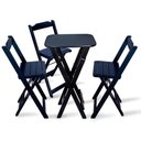 Ver imagem 1 de Jogo Dobravel Bistro com 3 Cadeiras - Preto - Preto