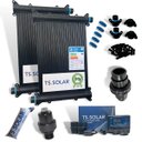 Ver imagem 1 de Kit Aquecimento Solar Piscina 11 Placas 3mt+ Control+ Valvs