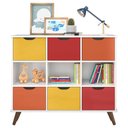 Ver imagem 1 de Nicho Organizador Retrô 6 Gavetas Branco Colors - Qmovi