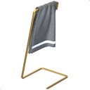 Ver imagem 3 de Porta Toalha de Rosto Banheiro Lavabo Bancada Dourado Yiwu