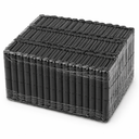 Ver imagem 4 de Kit 100 Dobradiças Alumínio 70x60 Preto