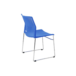 Cadeira Aproximacao Espera Recepcao Moov Azul Bering - 2