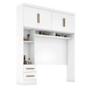 Ver imagem 1 de Módulo Closet Smart Aéreo com Criado 2 Gavetas com Maleiro Branco